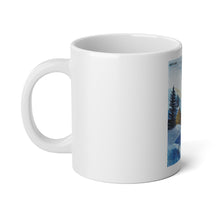 Load image into Gallery viewer, Blue Winter Mug With "The Invitation" QR Code 20oz