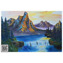 Load image into Gallery viewer, &quot;Gold Rising&quot; with &quot;The Sabbath&quot; QR code Jigsaw Puzzle (1000-Piece)

