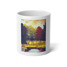 Load image into Gallery viewer, &quot;Still Autumn&quot; with &quot;God&#39;s Love for Man&quot; QR code  Mug, 20oz
