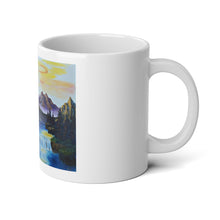 Load image into Gallery viewer, &#39;Gold Rising&quot; with &quot;The Sabbath&quot; QR code Mug, 20oz
