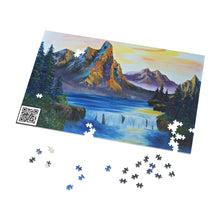 Load image into Gallery viewer, &quot;Gold Rising&quot; with &quot;The Sabbath&quot; QR code Jigsaw Puzzle (1000-Piece)

