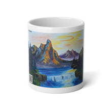 Load image into Gallery viewer, &#39;Gold Rising&quot; with &quot;The Sabbath&quot; QR code Mug, 20oz
